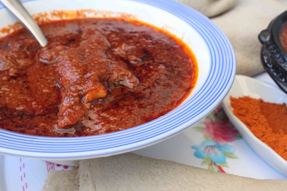 Berbere Spice Makes This Stew the Dark Red Color