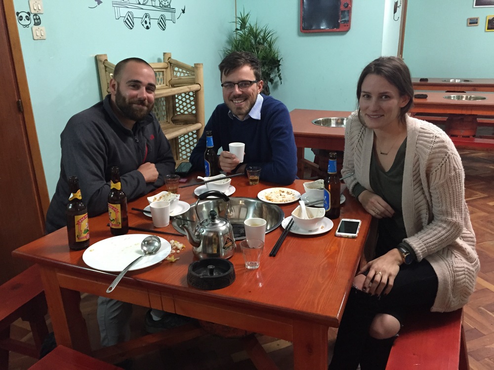 TripScout founder, Konrad Waliszewski with Addis Eats co-founders Xavier and Eliza
