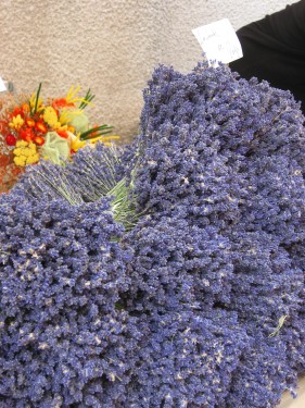 Dried Lavender on Market Day