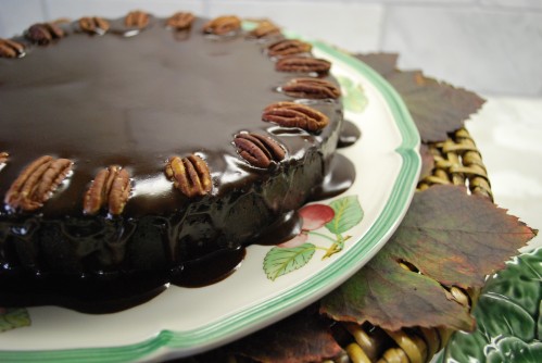 Jim Dodge Chocolate Pecan Cake
