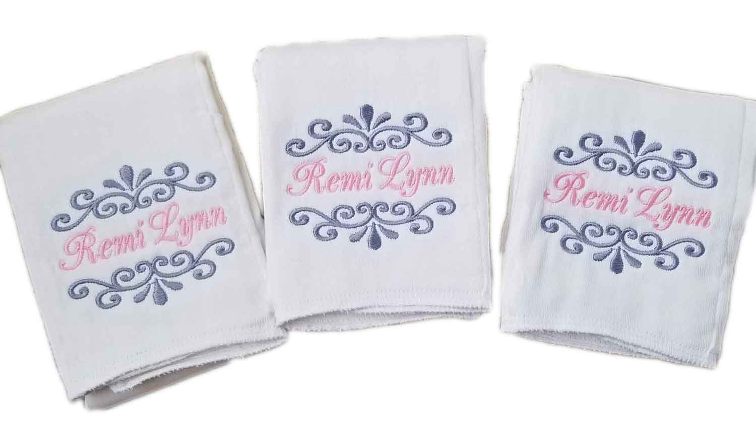 custom burp cloths diapers