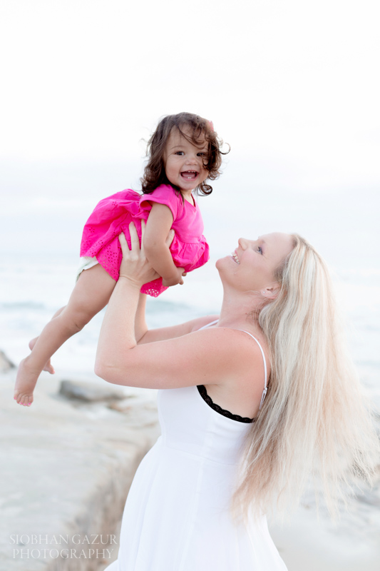  San Diego Family Photography in La Jolla and Solana Beach Photo Session, Mom and Daughter. 