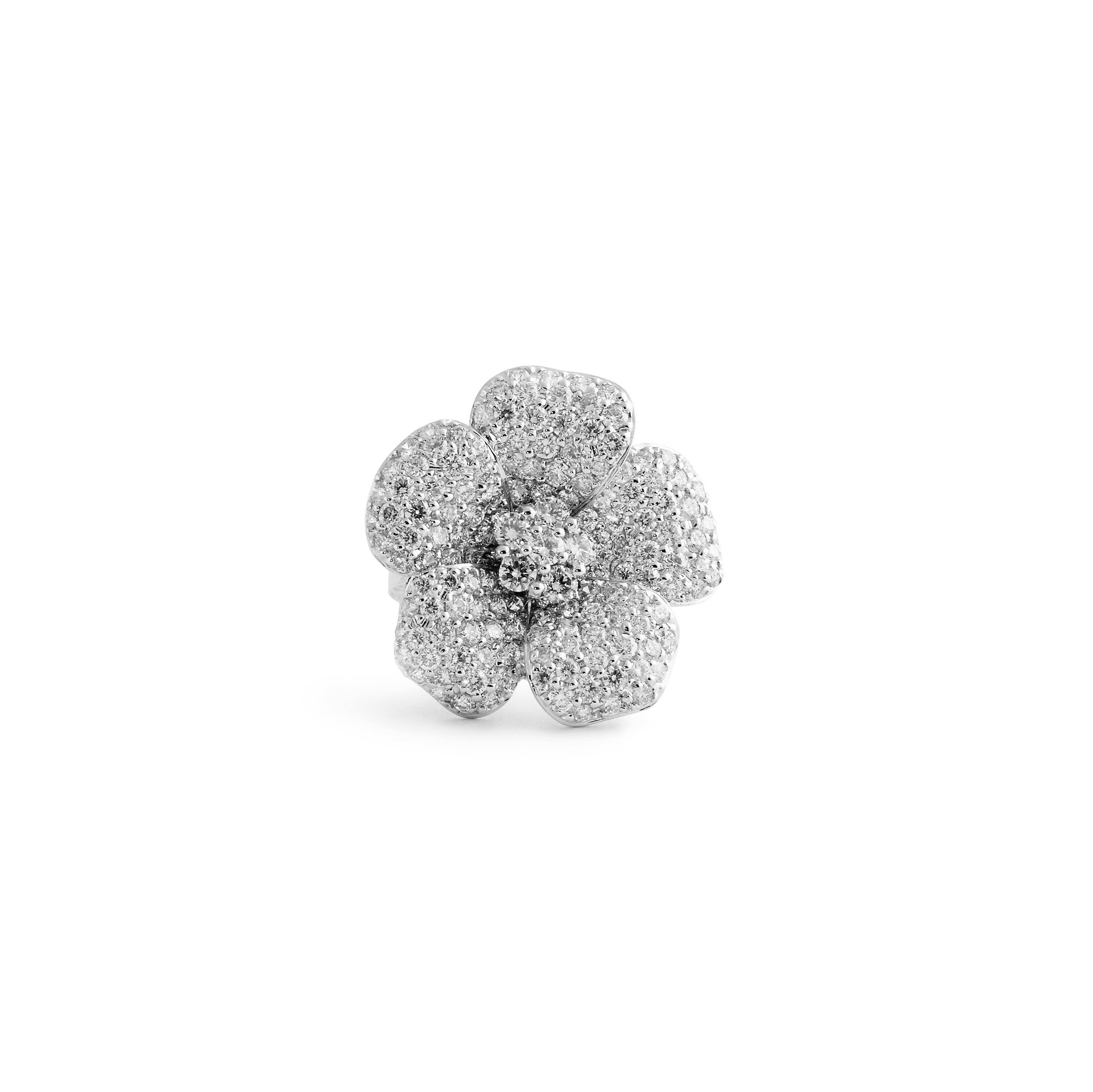 Jewelry By Marsha — Flower Shape Pavé Diamond Ring