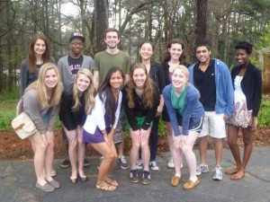 Students from Bowdoin College
