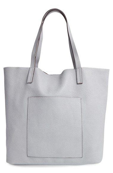  Street Level Faux Leather Pocket Tote  $48   