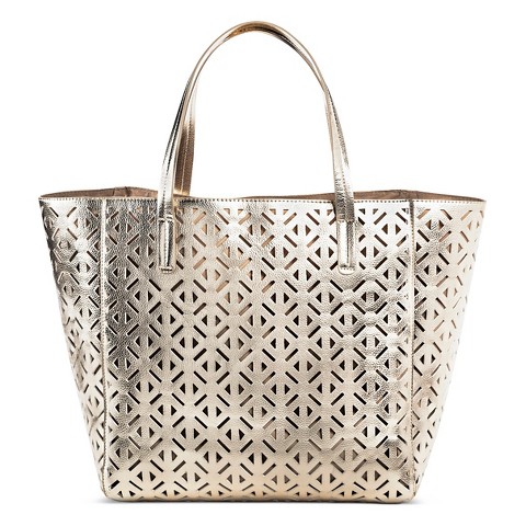  Perforated Gold Tote $39.99 