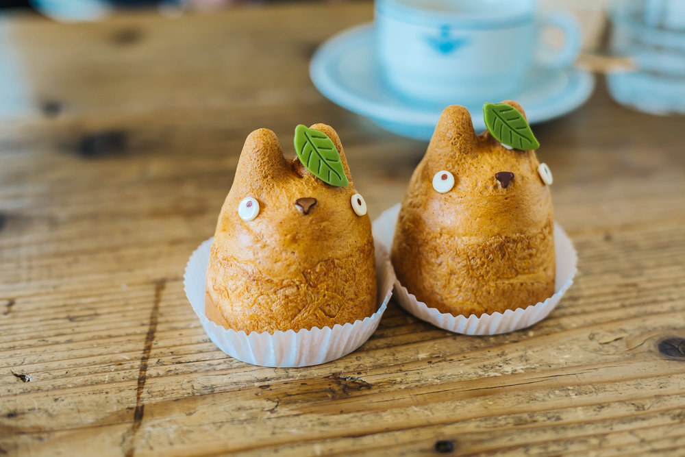 My Neighbor Totoro + Cafe = The Cutest Cream Puffs in Japan