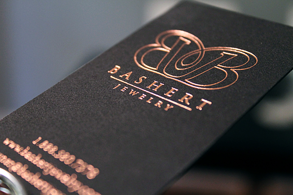 Foil stamped business cards by The Windmill