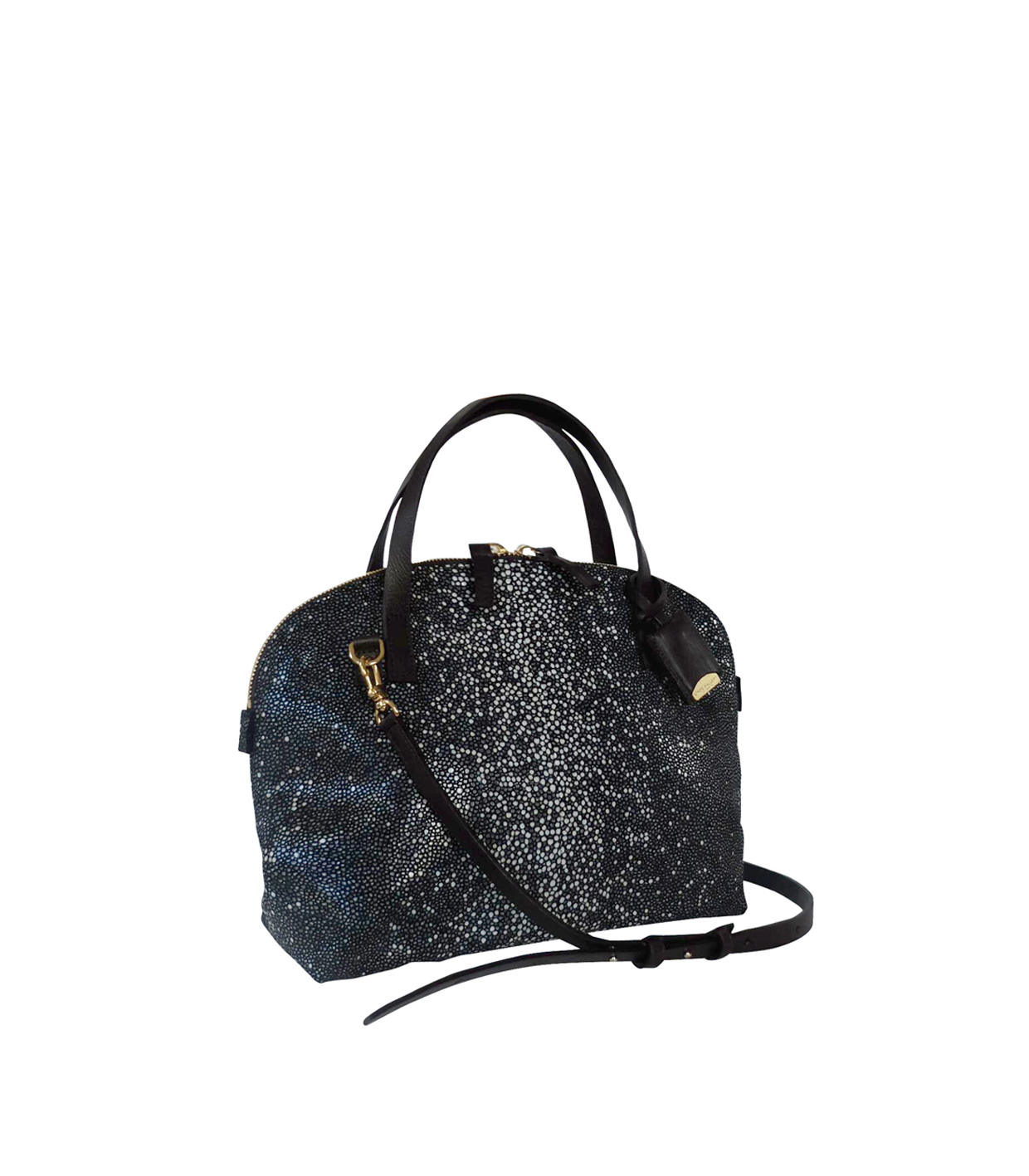 FLAMANDS XS - GALUCHAT, PRINTED SUEDE - BLACK — Linde Gallery St-Barth