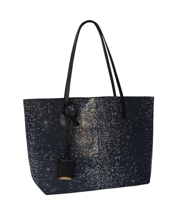 GOUVERNEUR S - GALUCHAT, PRINTED SUEDE - BLACK — Linde Gallery St-Barth