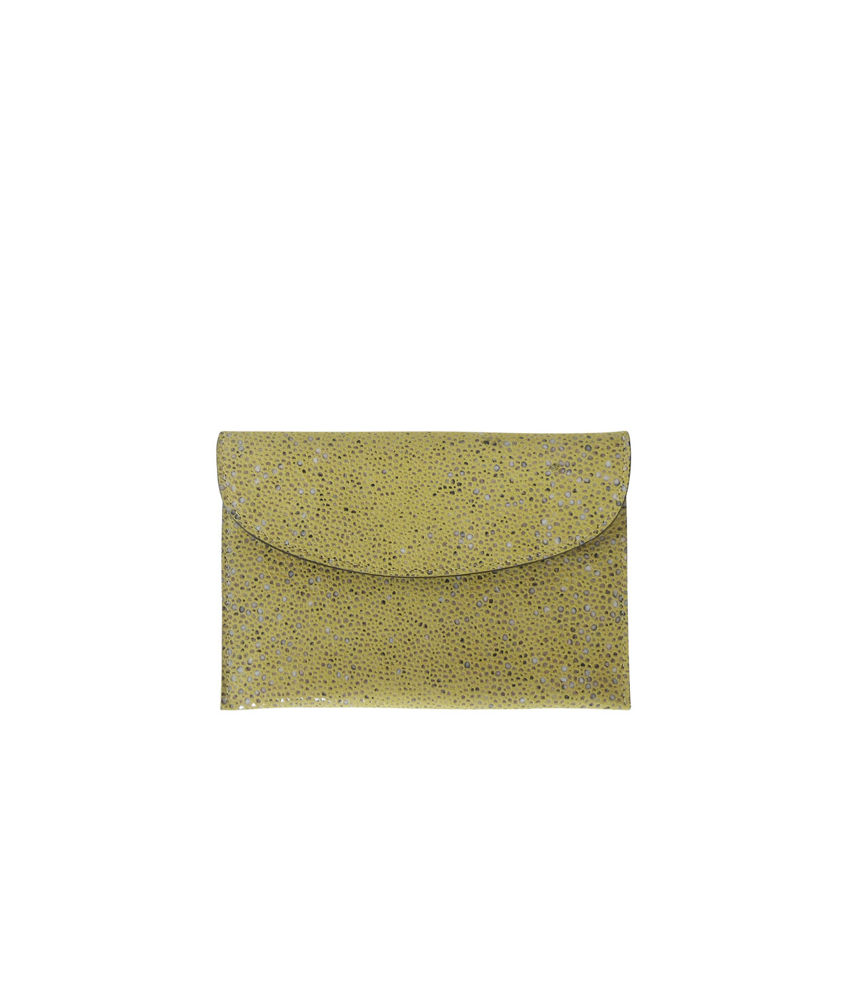 CARRÉ D'OR S - GALUCHAT, PRINTED SUEDE - Lime — Linde Gallery St-Barth