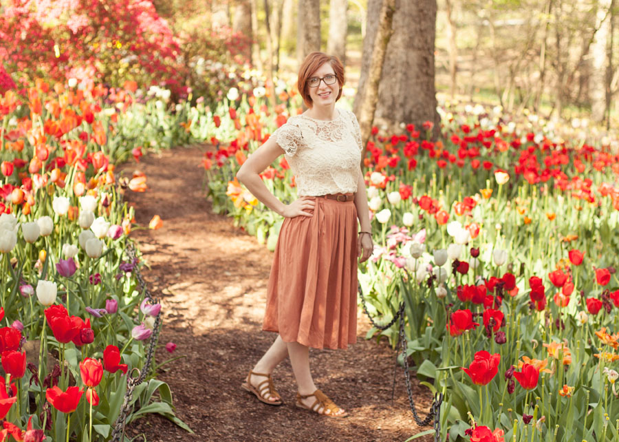 Jimmy took a few pictures of me at the Garvan Woodland Gardens. :)