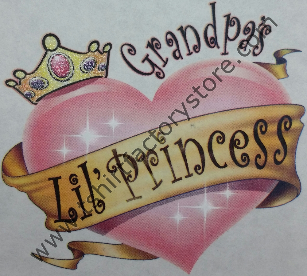 Grandma's LiL Princess Youth kids t-shirt Jerzees The Best 2-4 To 14-16 