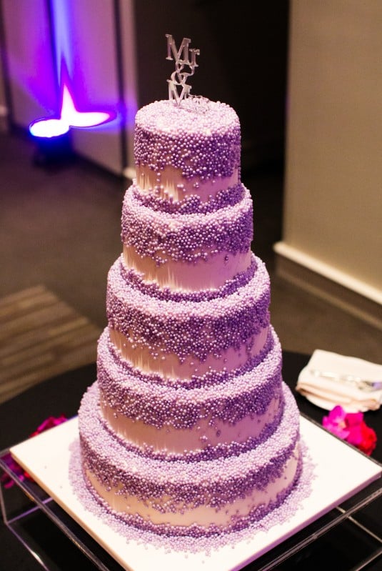wedding cake az purple