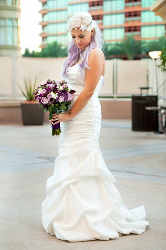 purple bride