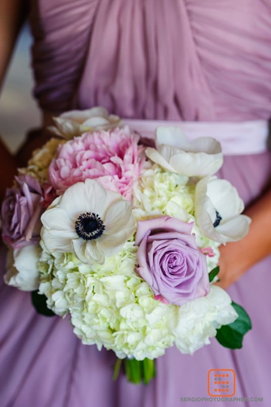 purple wedding bouquet biltmore
