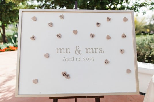 wedding sign in