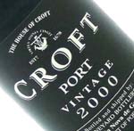 Croft Vintage Port label