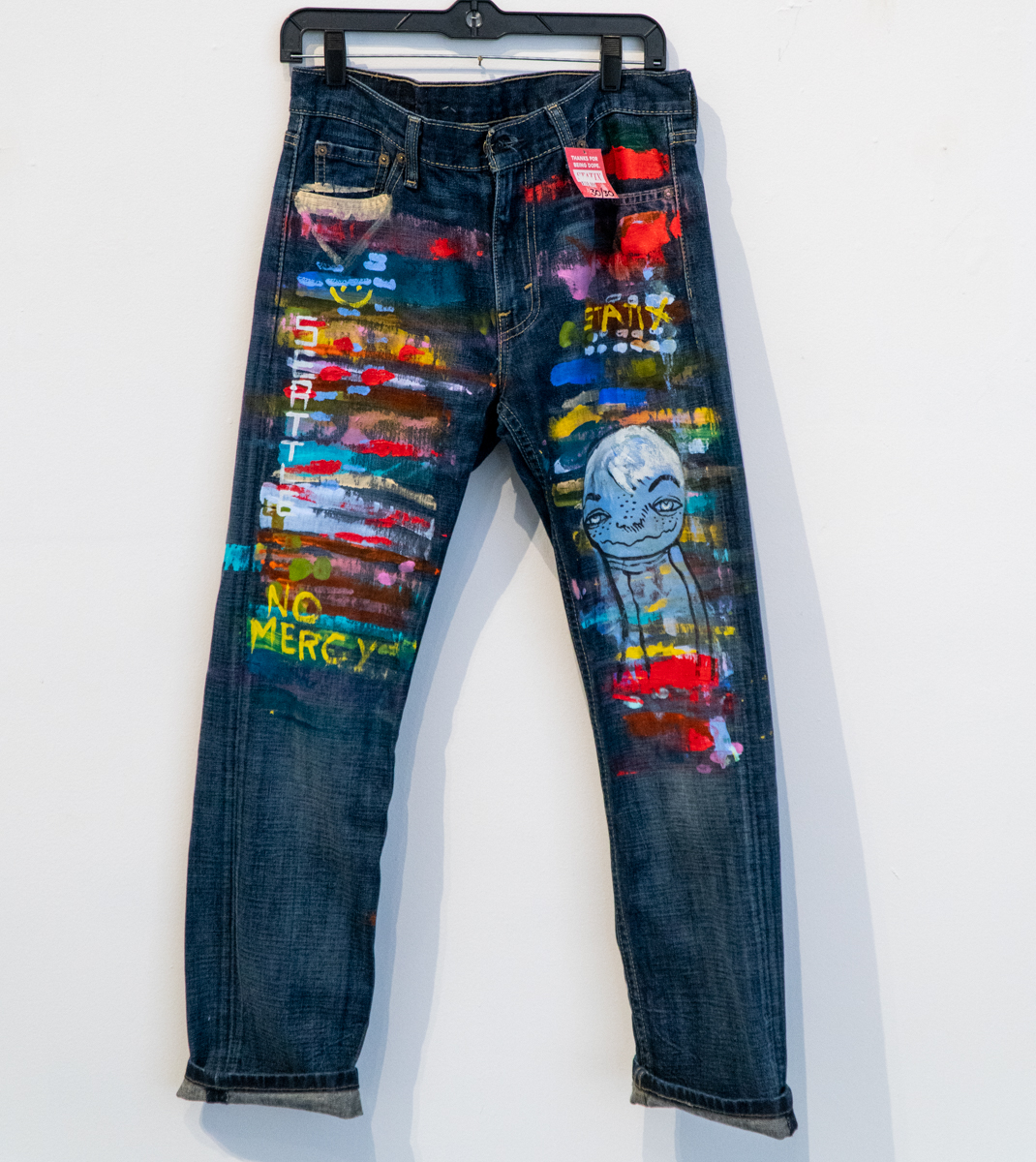 Size 30/32 Hand Painted on Levis jeans 