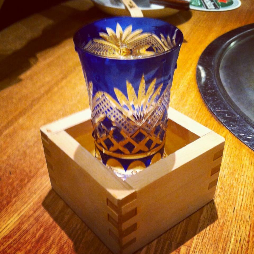 Beautiful, traditional Sake presentation