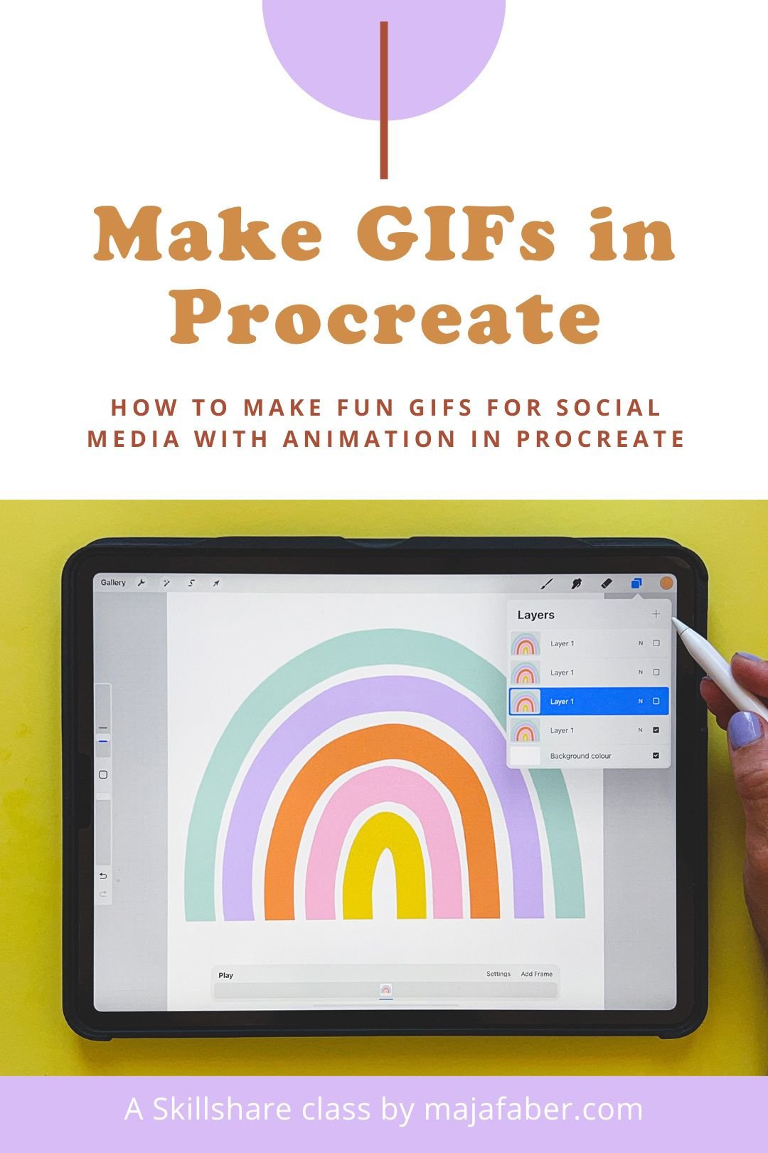 Make Fun GIFs for Instagram & TikTok with Animation in Procreate