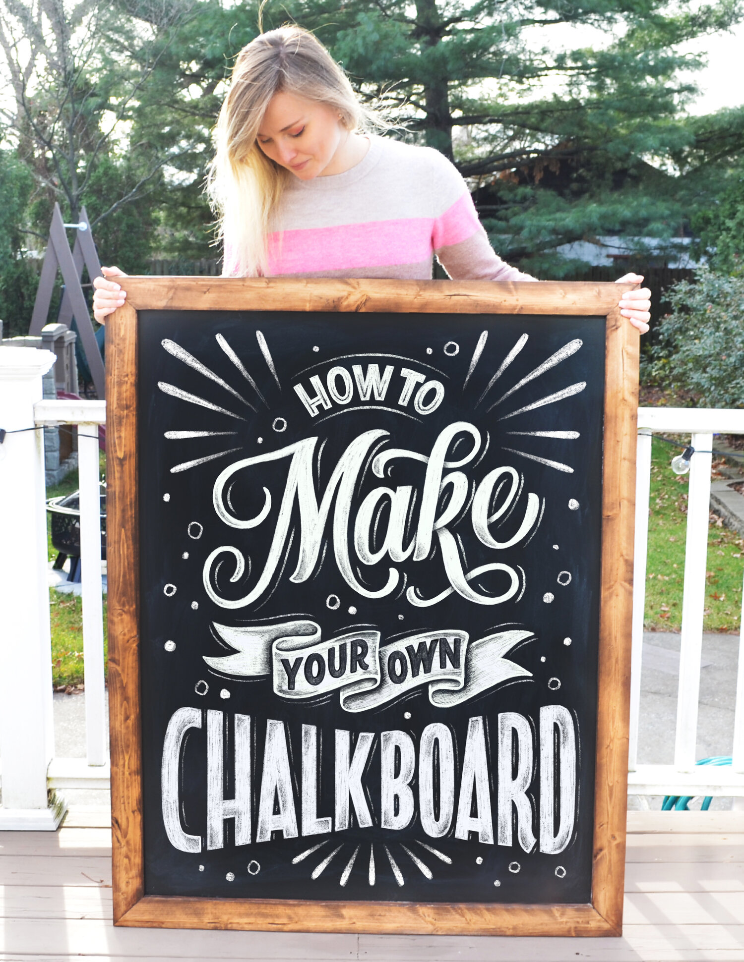 How to Make Your Own Chalkboard — Olga Muzician Studio