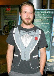 My name is Ryan Gosling and I wear tuxedo t-shirts.