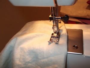 Sewing some edges!