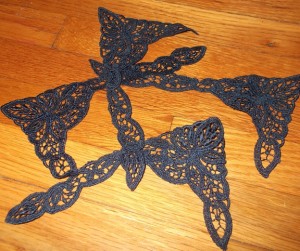 Navy lace!!