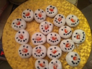 Donut Snowmen!