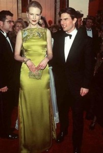 Nicole Kidman's 1997 chartreuse embroidered Dior dress