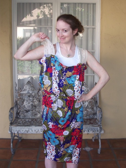 New Dress a Day - DIY - Vintage Dress - Too Big Before Shot - 172