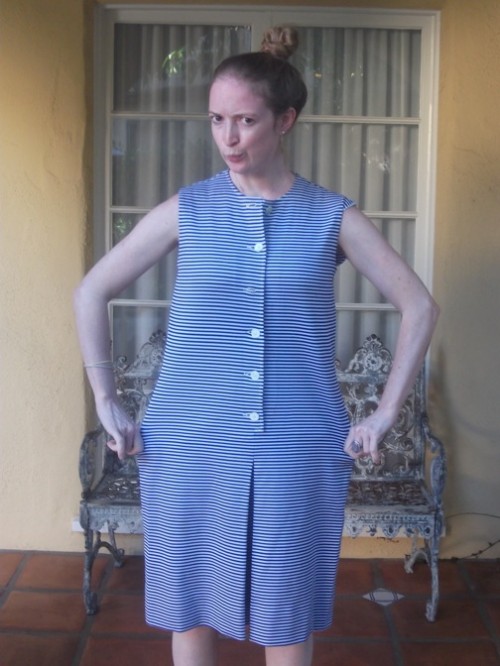 New Dress A Day - DIY - Vintage Dress - Stripes - 109