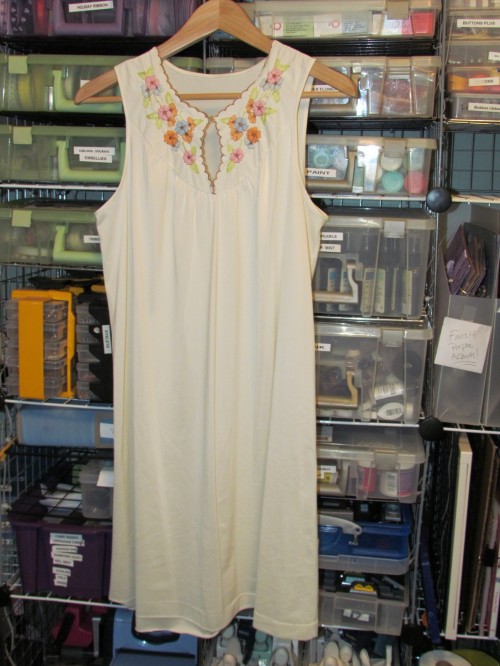 New Dress A Day - DIY - Vintage Nightgown - Jessica's Before