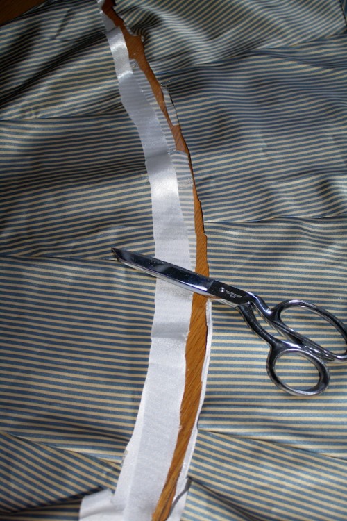 New Dress A Day - DIY - Striped Dress - Scissors