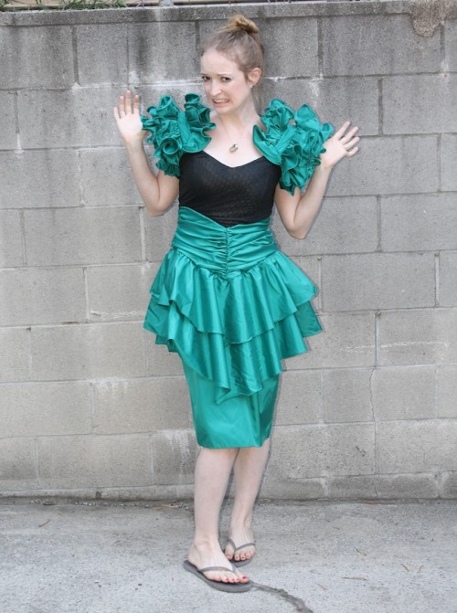 New Dress A Day - DIY - 80s Prom Dress - Upcyclec