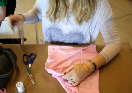 New Dress A Day - DIY - recycled T-shirt - Scissors