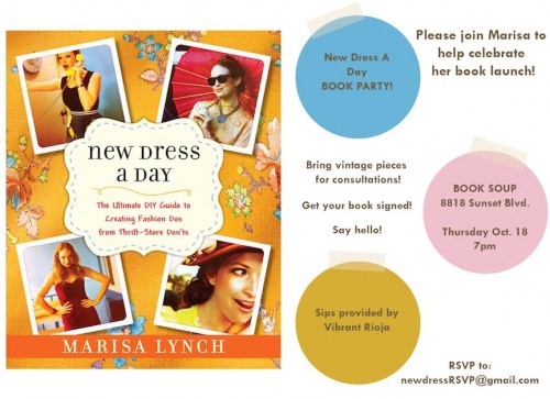 New Dress A Day - DIY - Book Launch Party - Book Soup