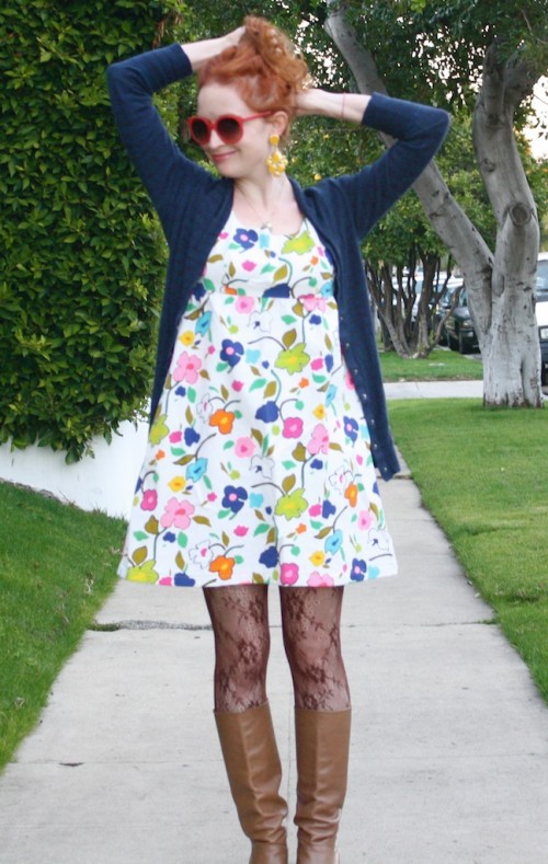 New Dress A Day - DIY - upcycled dress - Outfit Rewind
