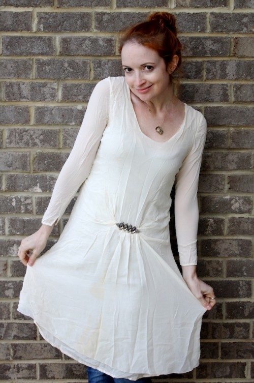 New Dress A Day - DIY - Upcycle - Goodwill Dress