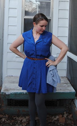 New Dress A Day - DIY - Vintage Dress - Upcycle - Goodwill