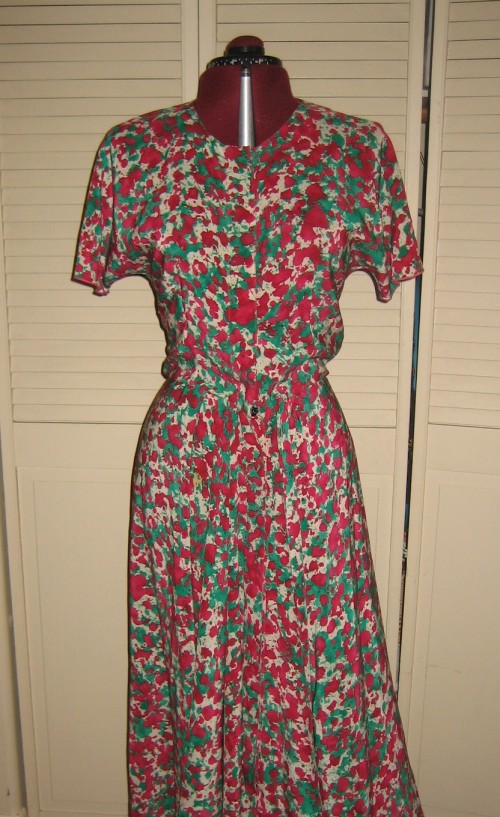 New Dress A Day - DIY - Goodwill - vintage dress