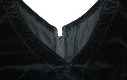 New Dress A Day - Housing Works Thrift Store - Buy the Bag - Vintage Black Velvet Dress