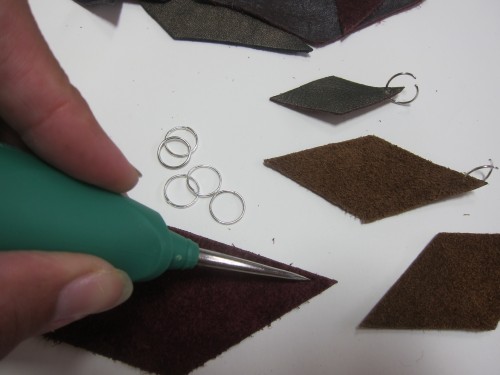 New Dress A Day - DIY - Leather Cricut Necklace - vintage