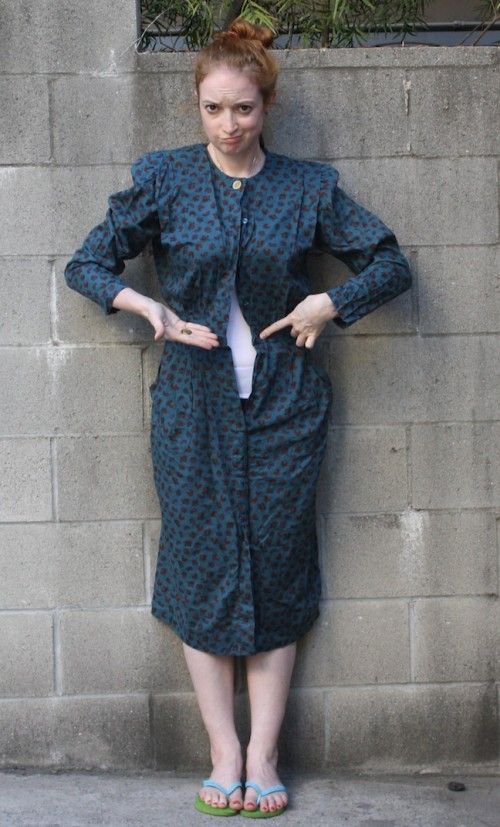 New Dress A Day - DIY - vintage dress - Goodwill