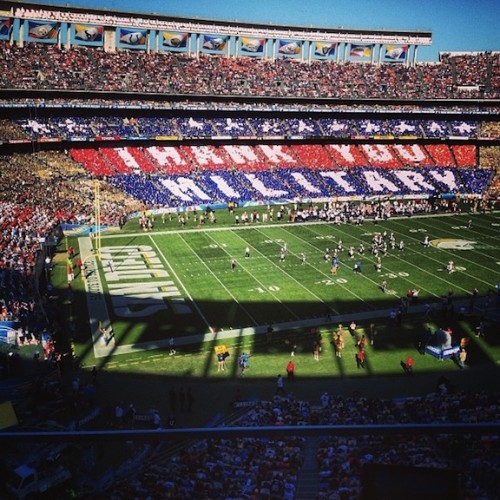 New Dress A Day - Qualcomm Stadium - Veteran's Day Crowd Shot - Broncos/Chargers
