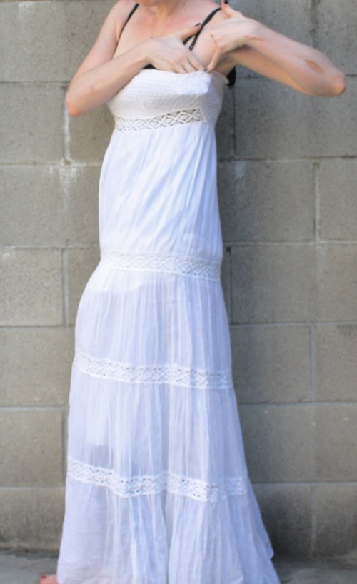 New Dress A Day - DIY - White Linen Dress - Tie Dye