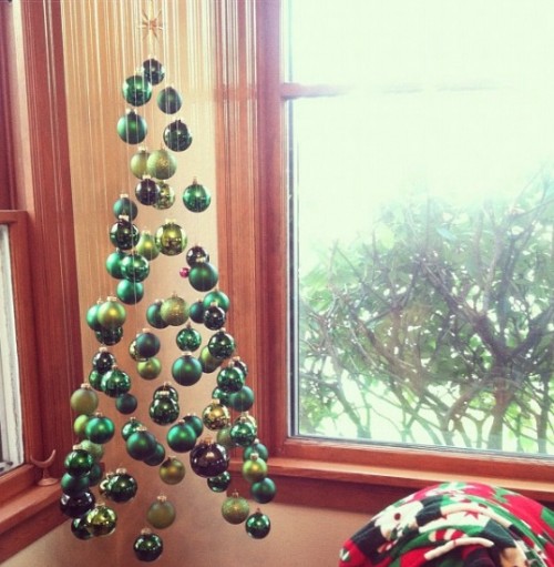New Dress A Day - DIY Christmas ornament hanging tree
