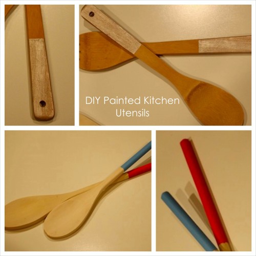 New Dress A Day - DIY - painted kitchen utensils