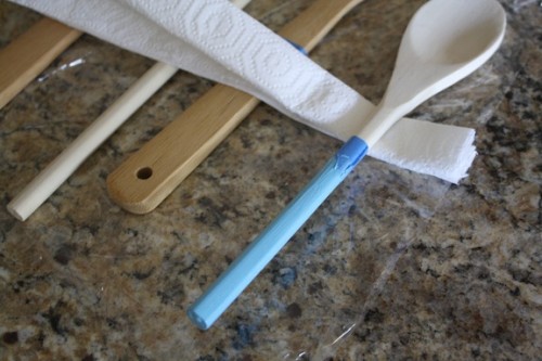 New Dress A Day - DIY - painted kitchen utensils